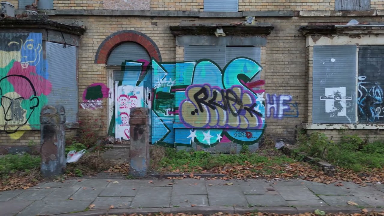 Ducie Street, Toxteth &ndash; 4K Drone Footage of Derelict Terraced Homes (2025)