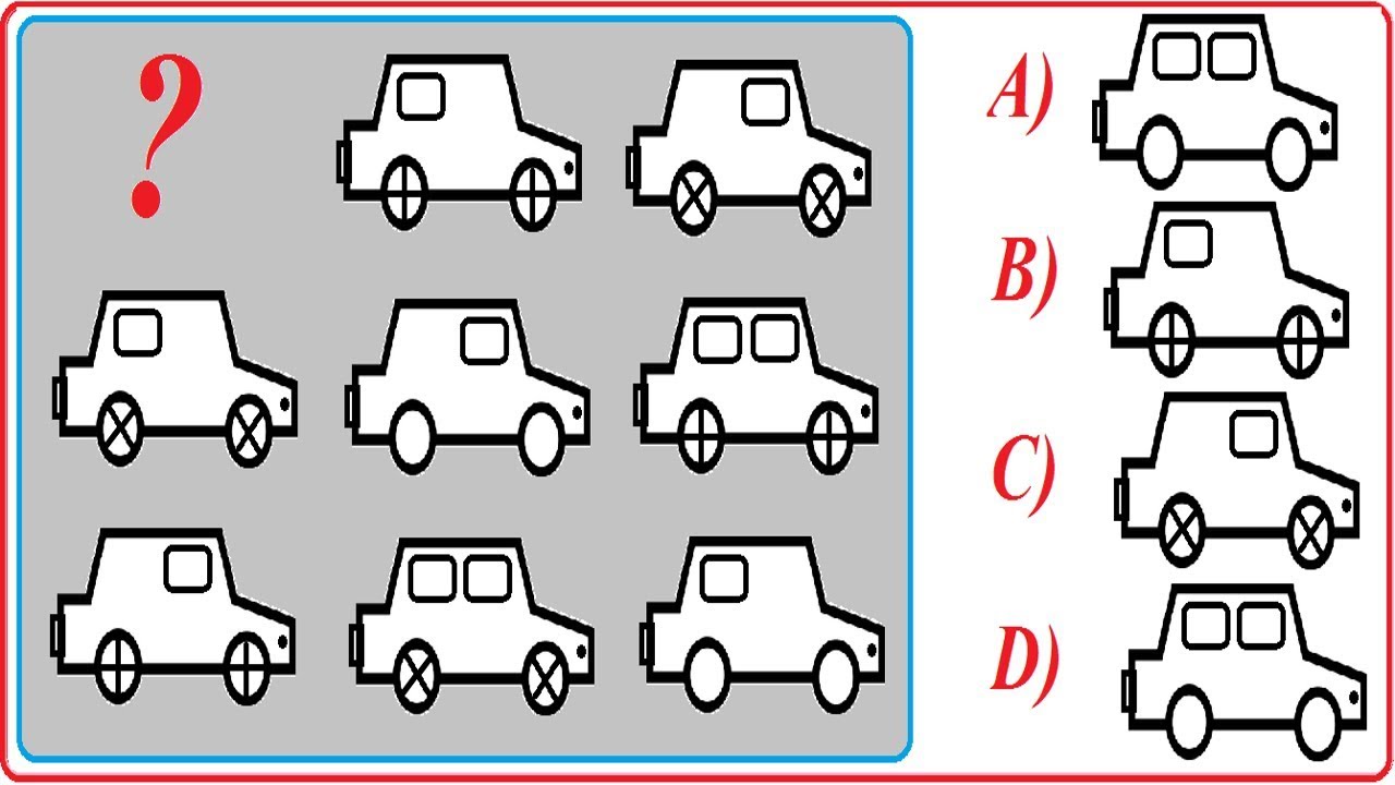 Raciocínio Lógico Figuras Imagem Teste psicotécnico QI Quociente de Inteligência Detran Concurso RLM