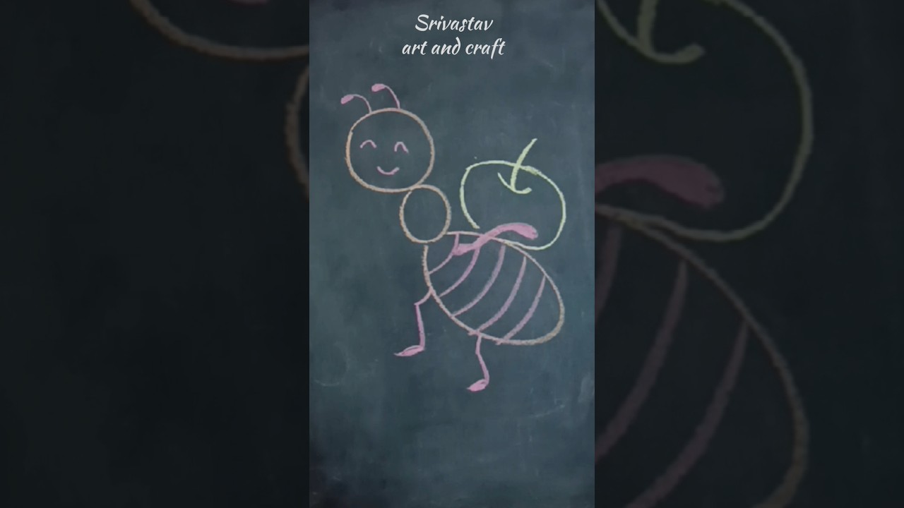 Kids Drawing Easy😎 Blackboard drawing😍