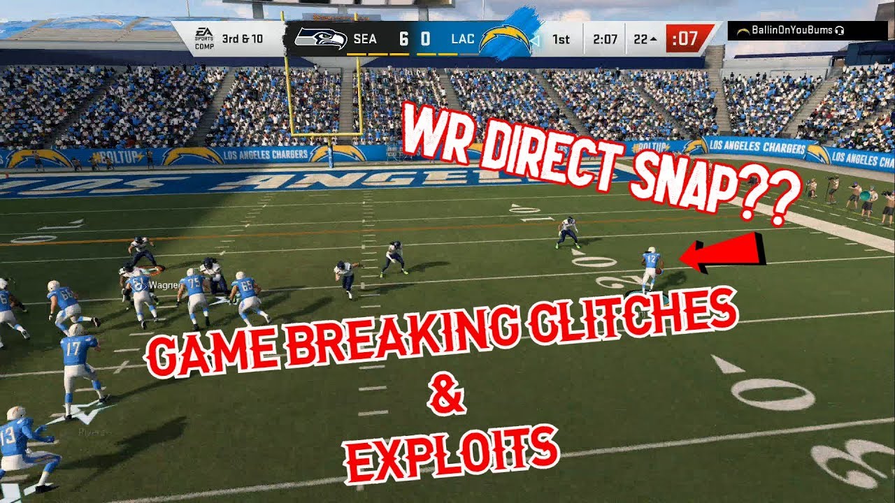 MADDEN 20 GLITCHES AND EXPLOITS😈MUST WATCH- WR DIRECT SNAP AND ONSIDE GLITCHES