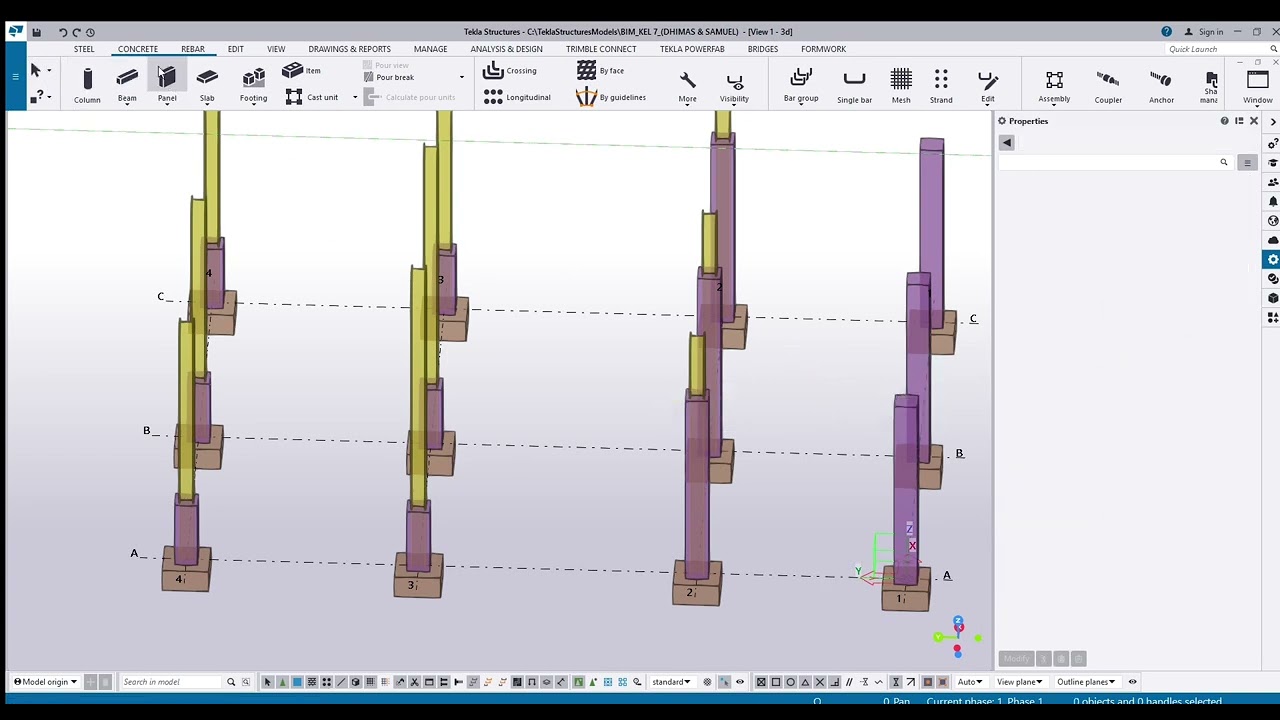 Cara cepat membuat bangunan sederhana menggunakan Tekla (TB 2) 