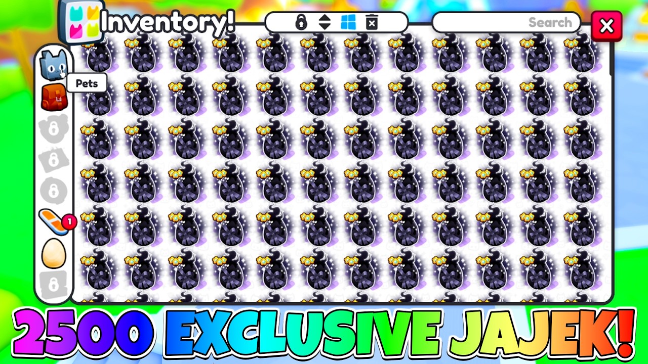 NAJWIĘKSZY OPENING 2500 EXCLUSIVE JAJEK W PET SIMULATOR 99! Roblox