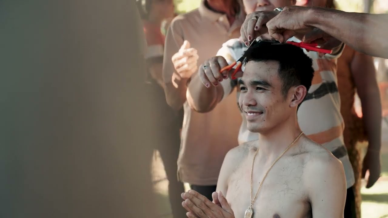 พิธีอุปสมบท พระอุ้ย ณ พัทธสีมาวัดห้วยหอม