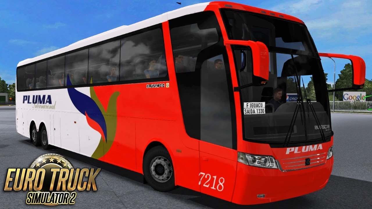 Euro Truck Simulator 2 – Mod Bus | Pluma | Rio de Janeiro/Foz do Iguaçu - RBR + Detail Map
