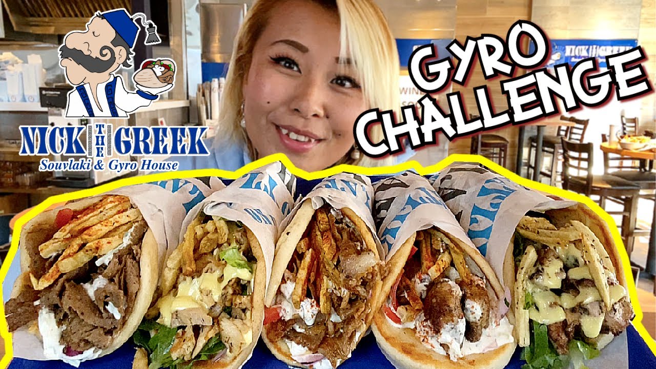 UNDEFEATED GYRO CHALLENGE at Nick the Greek in Los Angeles, CA #RainaisCrazy INSANE 15MIN TIME LIMIT