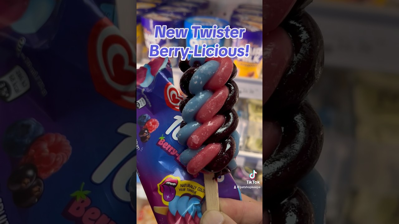 NEW WALLS TWISTER! Berry Licious! #icecream #twister #walls #foodie #shorts #food #berry #lolly #ice