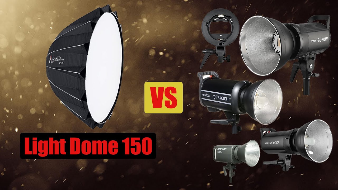 Aputure Light Dome 150 vs budget lights and strobes
