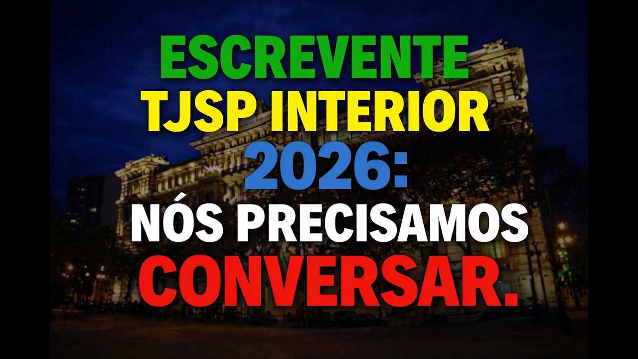 VAMOS CONVERSAR. Concurso Escrevente Técnico Judiciário Interior 2026. Escrevente TJSP interior 2026