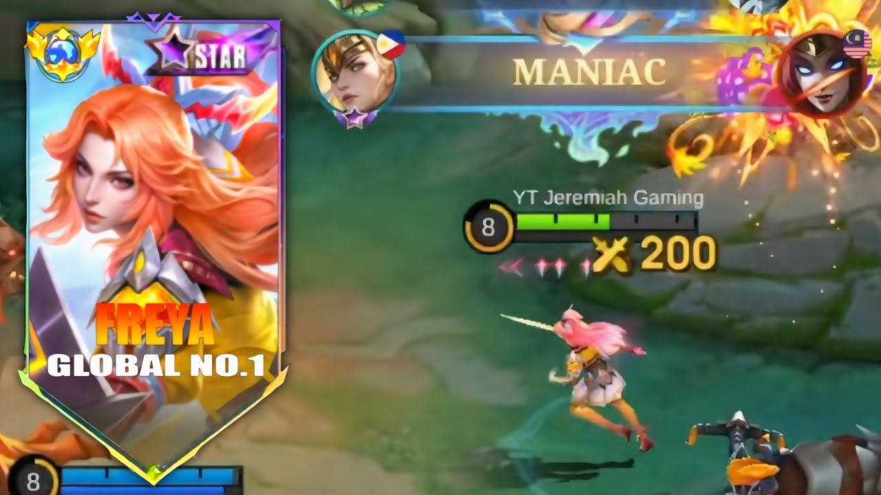 EASY MANIAC WITH THIS NEW SKIN STARBORN RESOLVE ( MUST WATCH ) FREYA BEST BUILD 2026 - MLBB