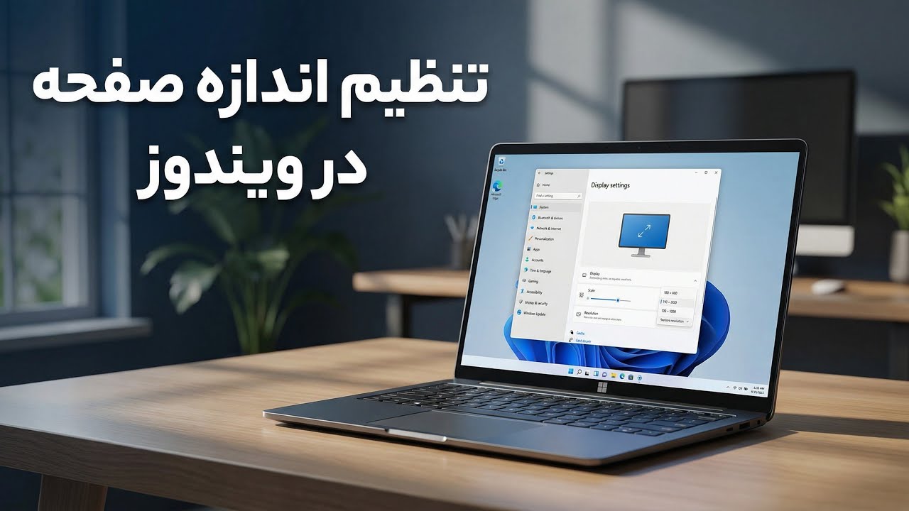 آموزش تنظیم اندازه صفحه نمایش در ویندوز | تغییر رزولوشن و اسکیل