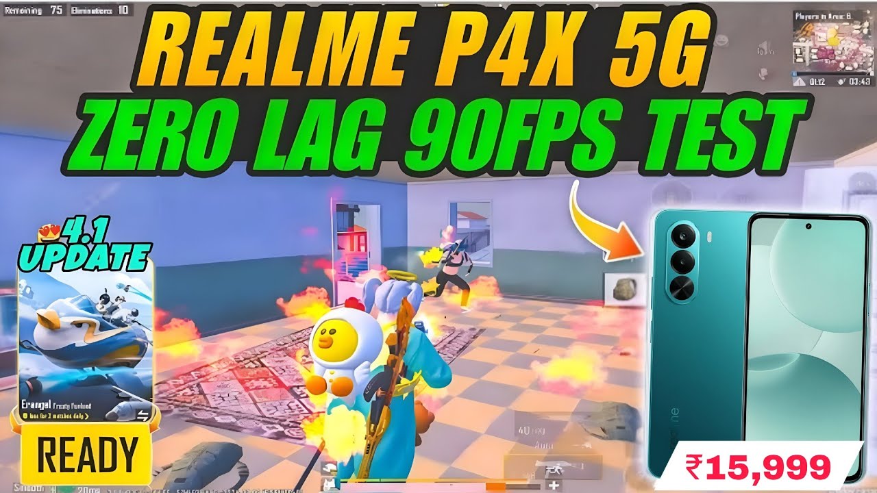 🔥Realme P4X BGMI Test – Zero Lag 90fps Performance!