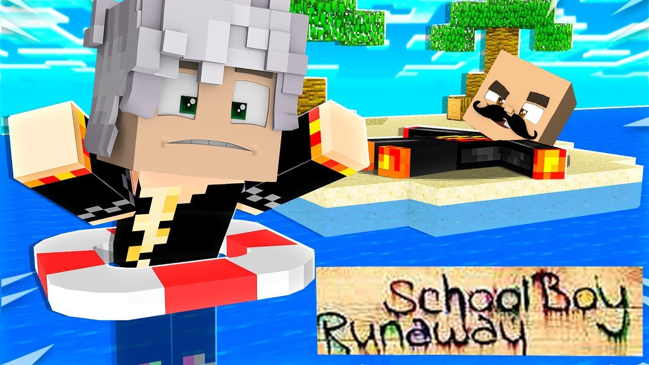 გემით კუნძულზე გავცურეთ! - Schoolboy Runaway Minecraft Part 53