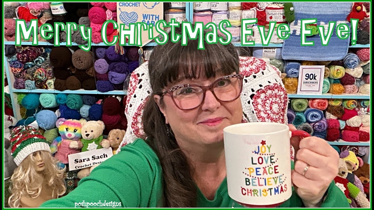 COFFEE AND CROCHET PODCAST -  December 23, 2025 - Merry Christmas Eve Eve! #videopodcast