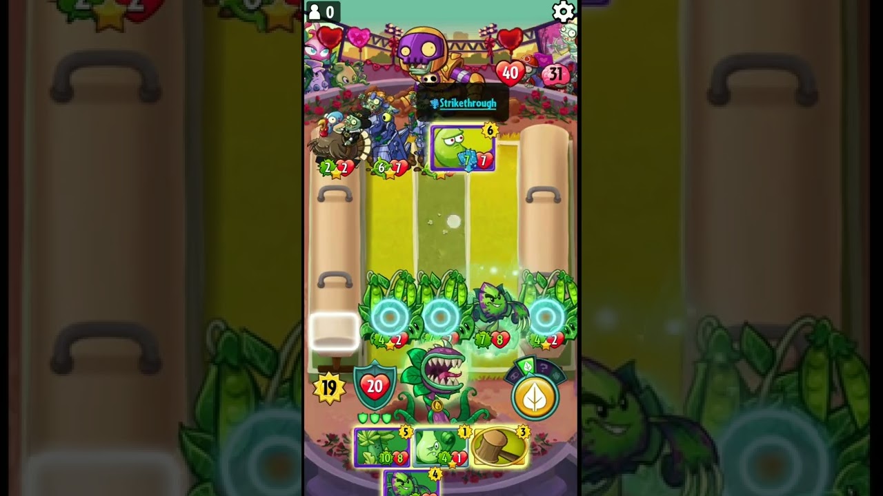 PvZ Heros | Chompzilla vs RustBolt | 40 damage in a turn in a minute | Puzzle Party