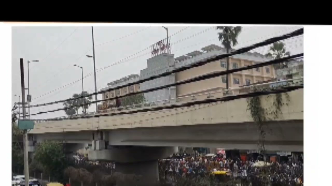 Aaj bapu pariksha parisar me Exam or traffic ka haal.