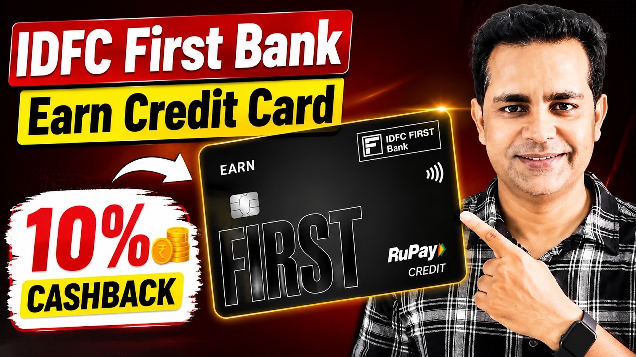 🔥 IDFC FIRST EARN Credit Card Review 2026 | 10% Cashback 😱 Benefits, Charges & Eligibility in Hindi