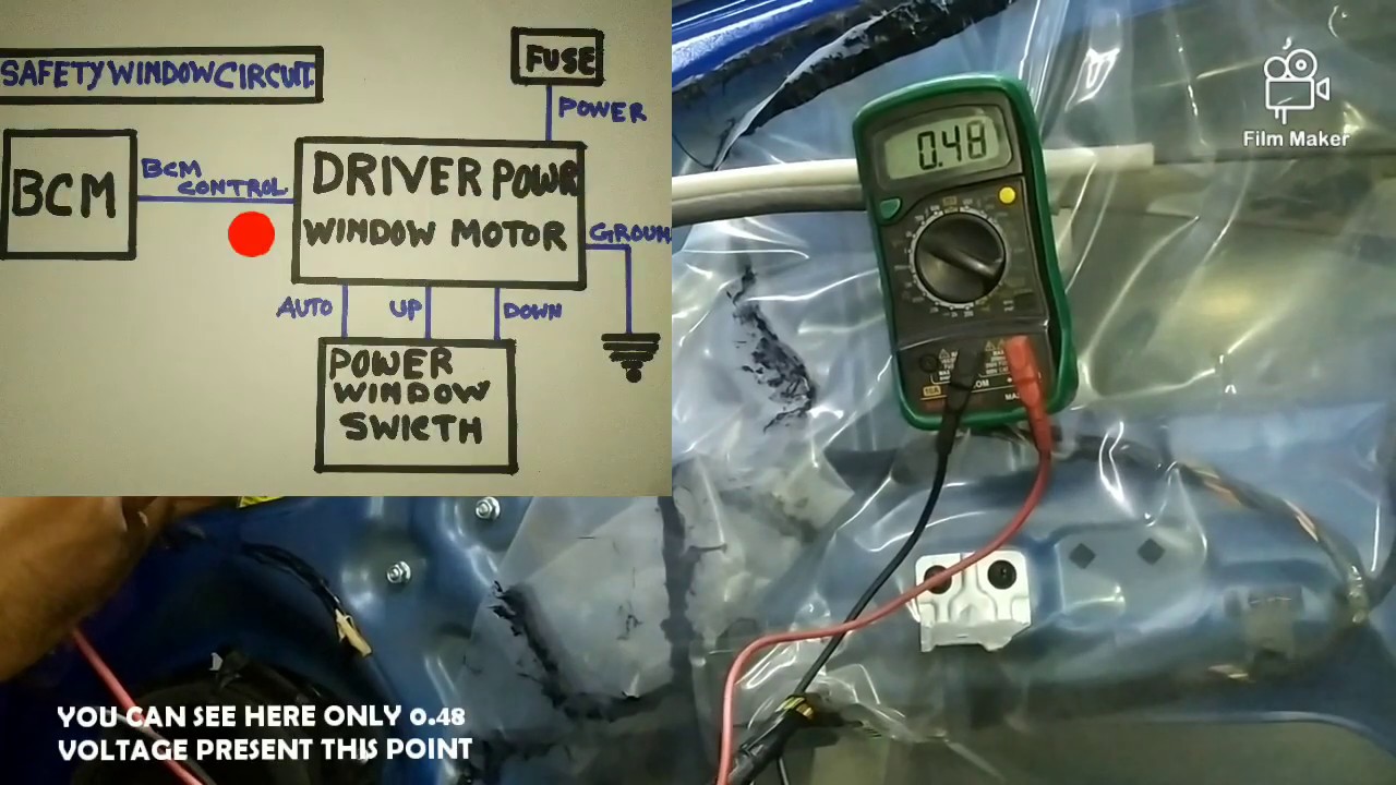 Power window not working/CIRCUITE DIAGRAM/TYPICAL  safety power window not working