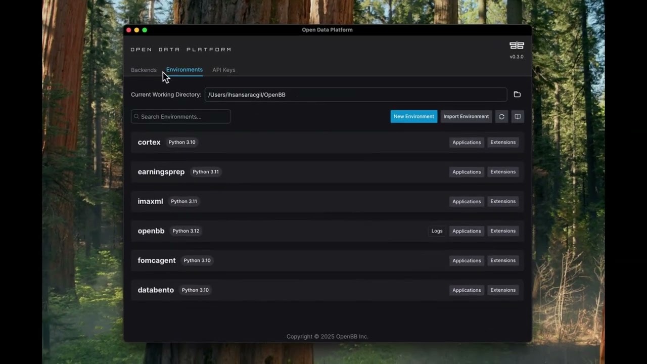 Open Data Platform by OpenBB part 1