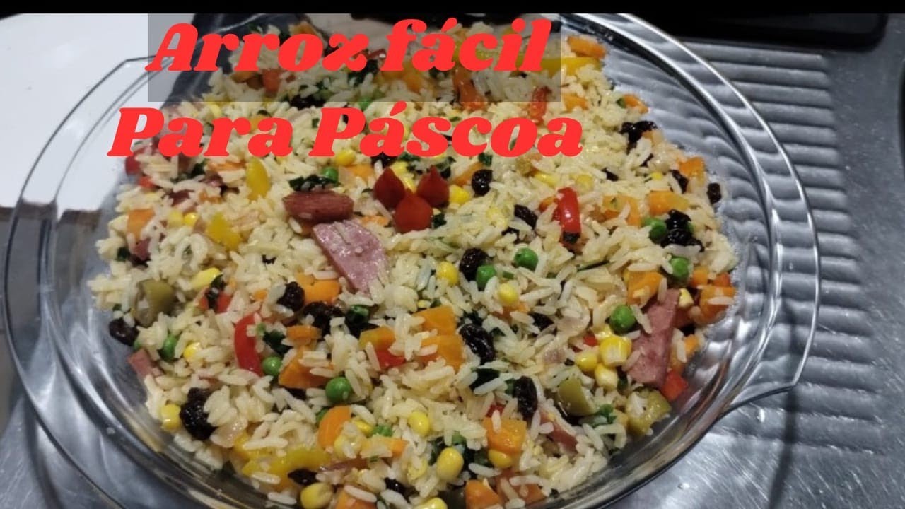 ARROZ  RECHEADO FÁCIL DE PÁSCOA 