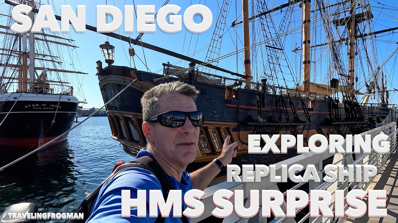 Exploring HMS Surprise Replica 1970 18th Century Royal Navy Frigate Rose