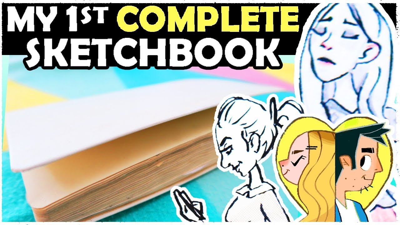My 1st COMPLETED Sketchbook.. wow my art has changed!
