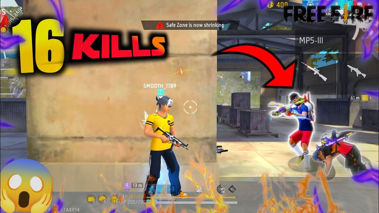 16 KILLS IN BR 😱|AC80+MP5 ⚡😬 99% HEADSHOT RATE 💢💥
