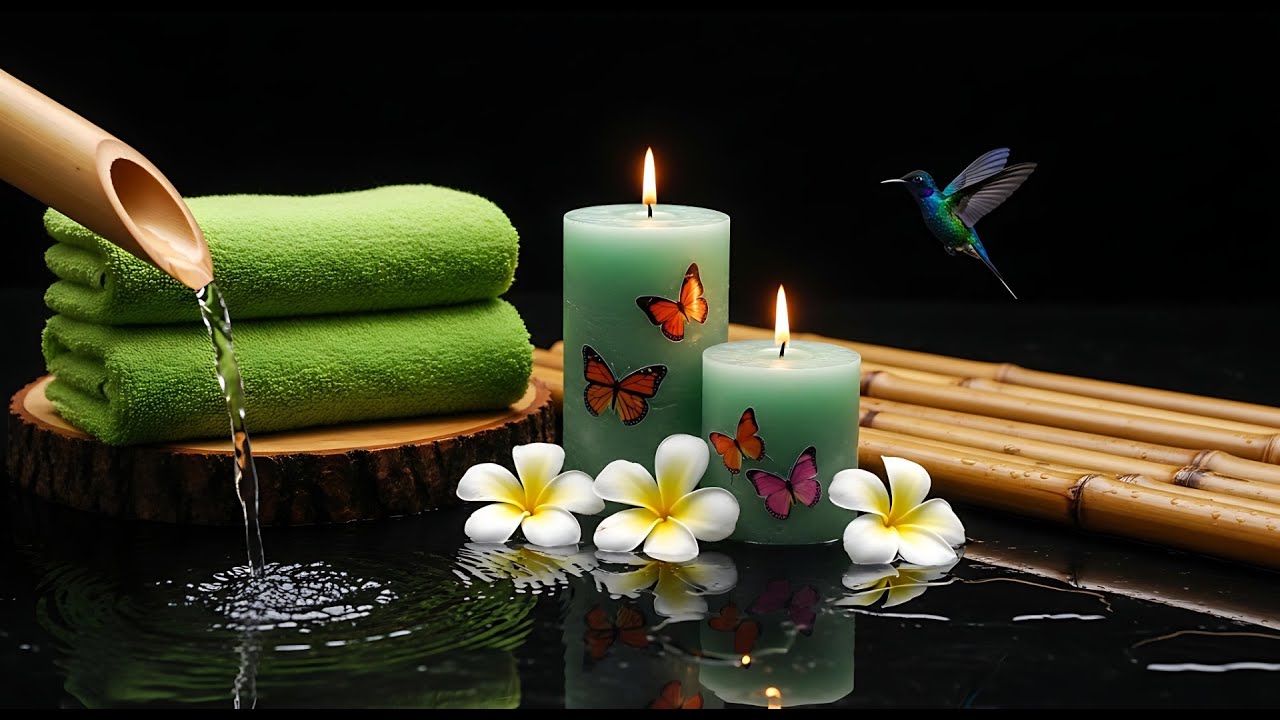 Ultimate Spa Relaxation Ambience | Soothing Candles, Water Sounds & Nature Vibes