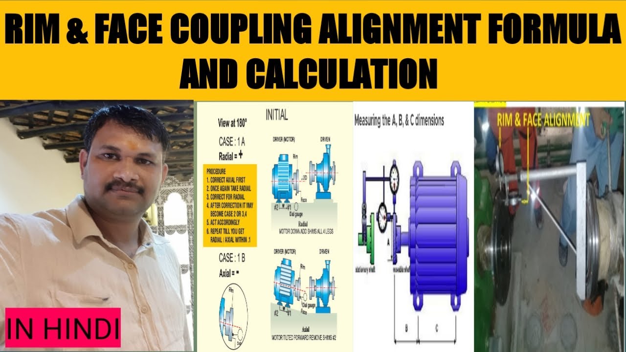 #Pump Coupling Rim & Face alignment formula & calculation||  Hindi || In Details Video 2023