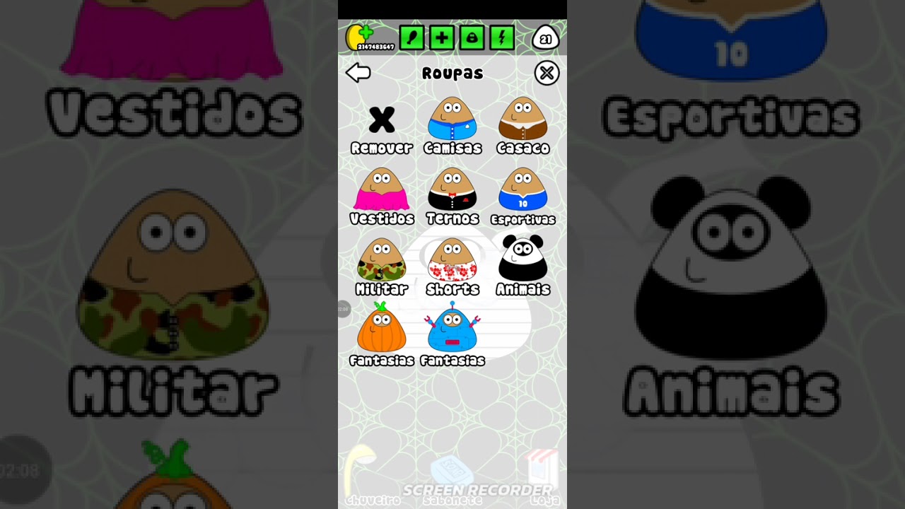 Fazendo o pou vira padre e imitar um son de ferro caindo #pou