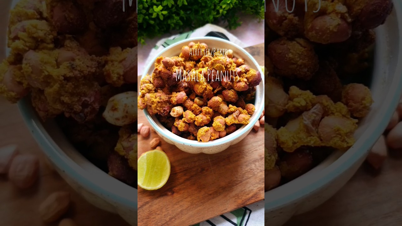 🥜Masala peanuts-Airfryer#shorts#masala peanuts