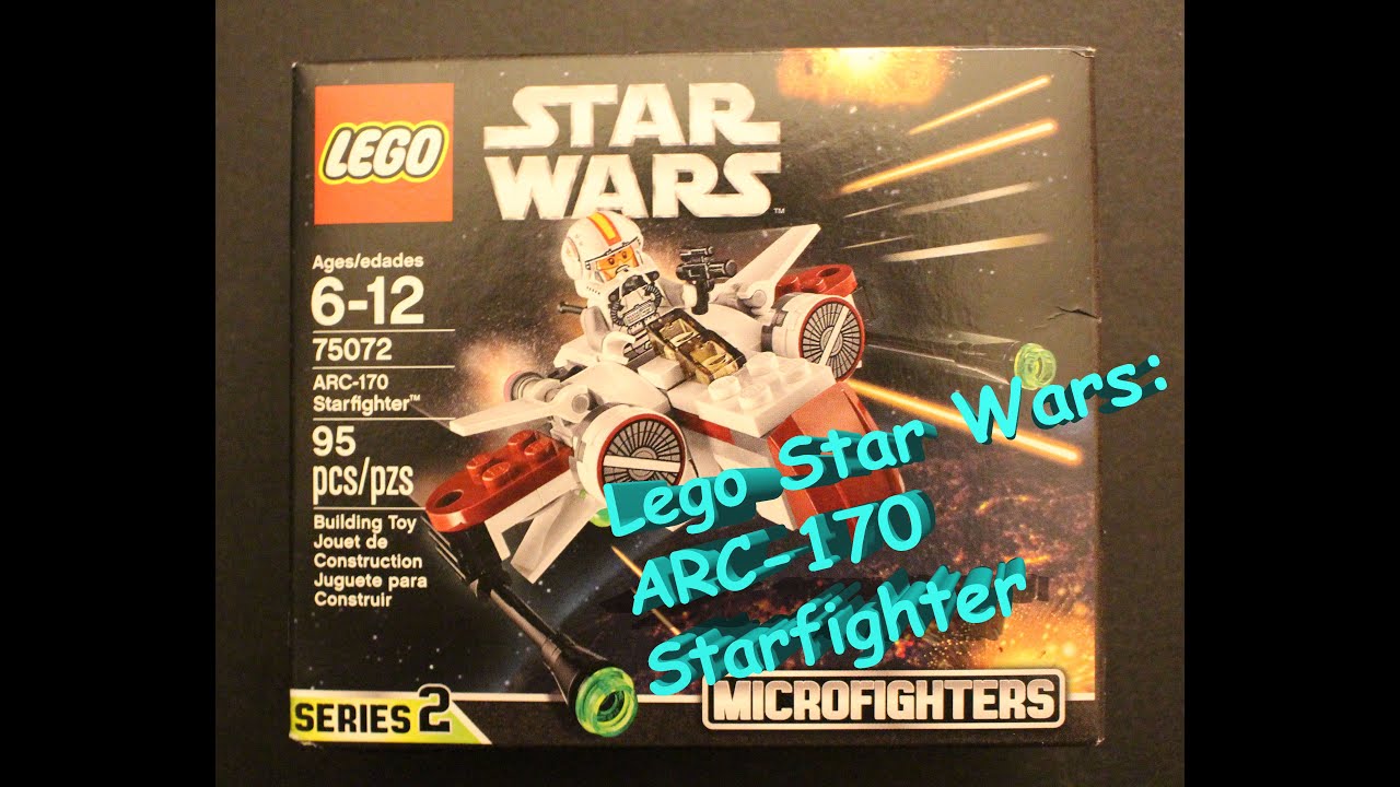 Lego Star Wars ARC-170 Starfighter Microfighter: 75072 | Stop Action Build
