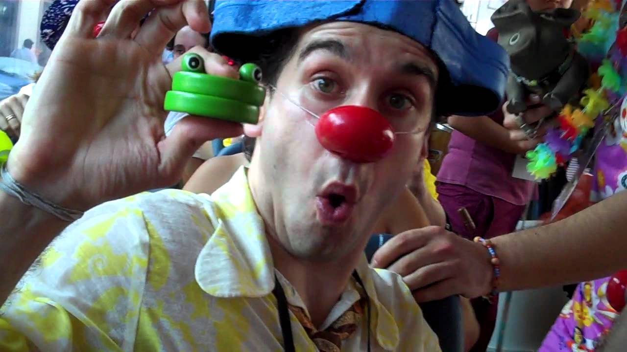 A typical bus ride if you are a clown.