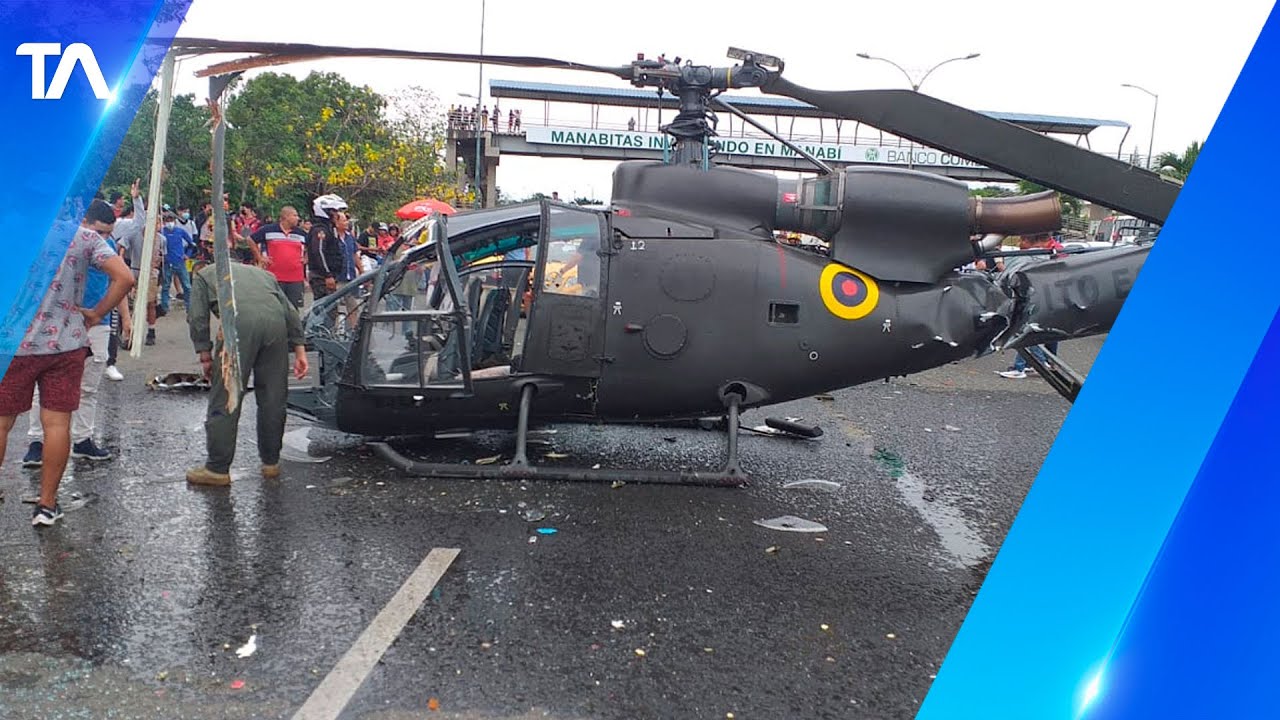 Impacto de ave habría provocado accidente de helicóptero en Portoviejo