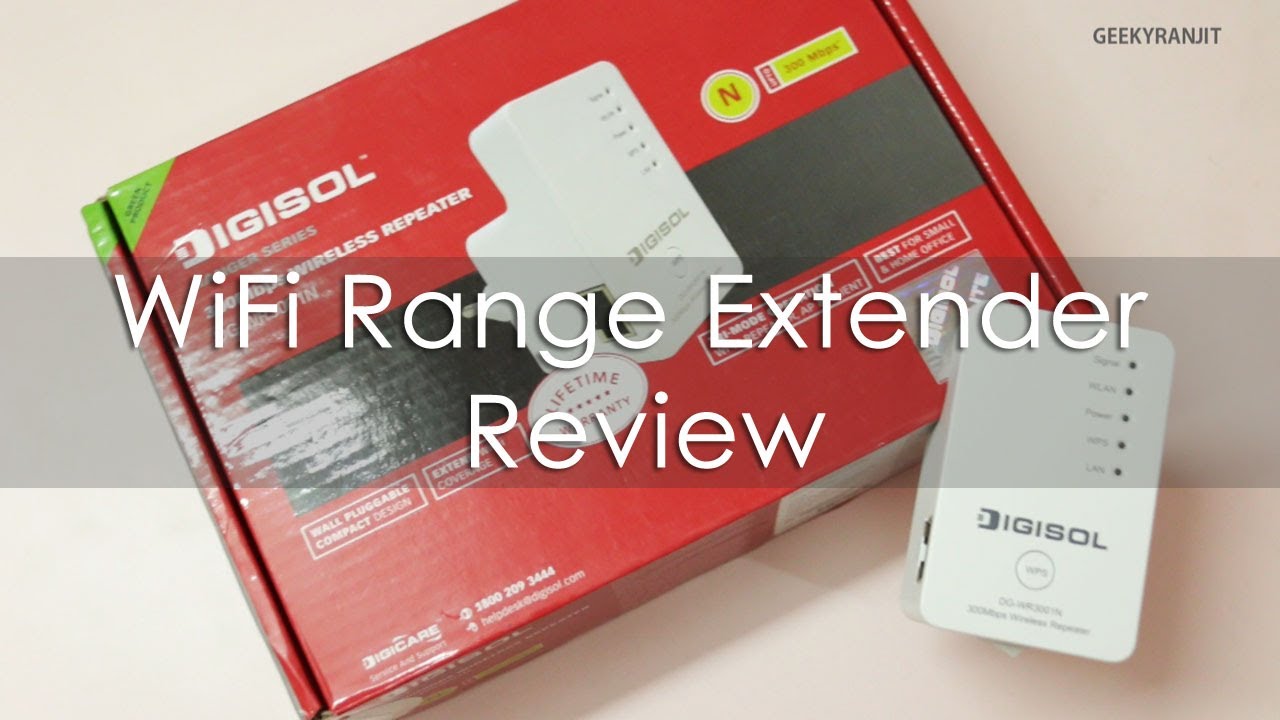 Increase WiFi Coverage / Range DIGISOL DG-WR3001N WiFi Repeater Review