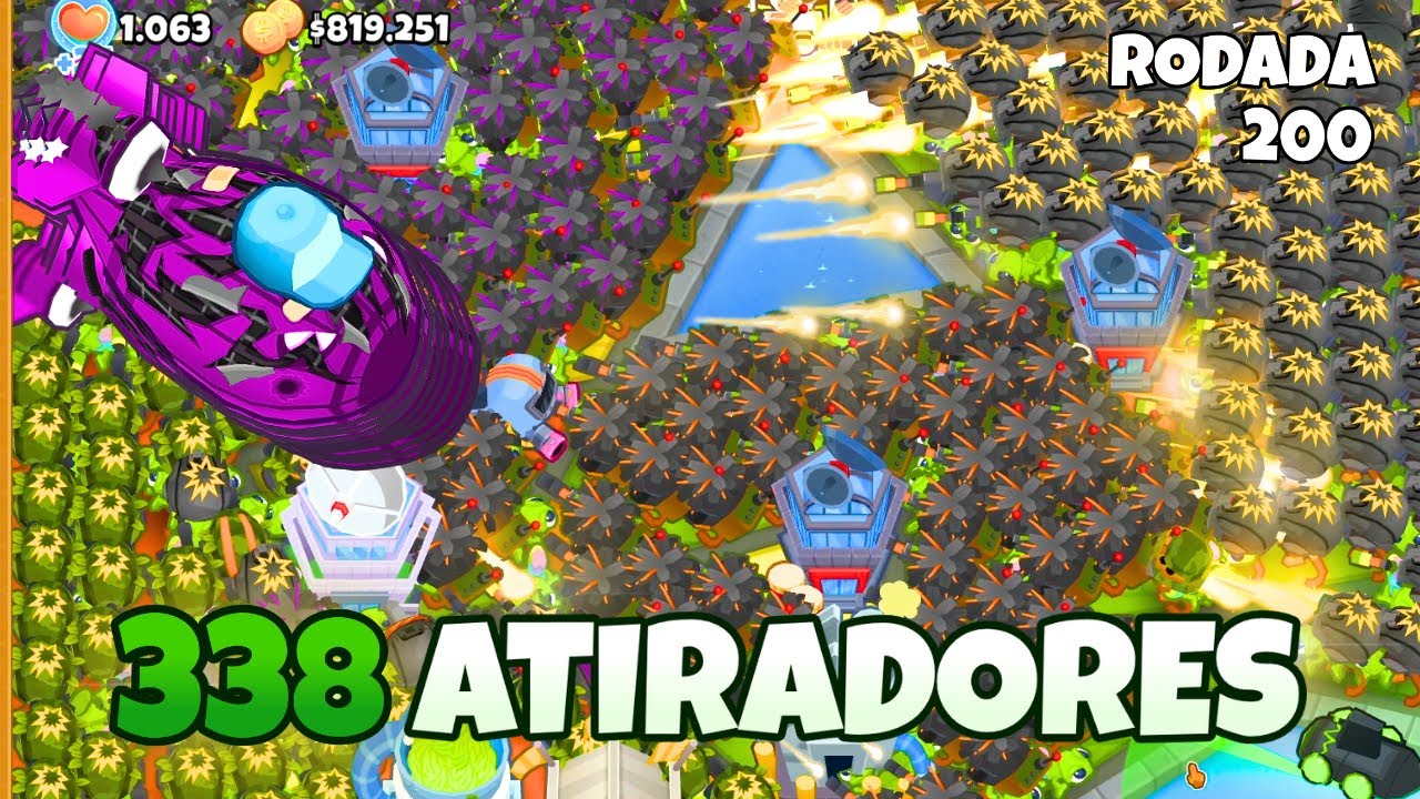 Bloons TD 6, mas o COMBO de 338 ATIRADORES QUEBROU o jogo💀