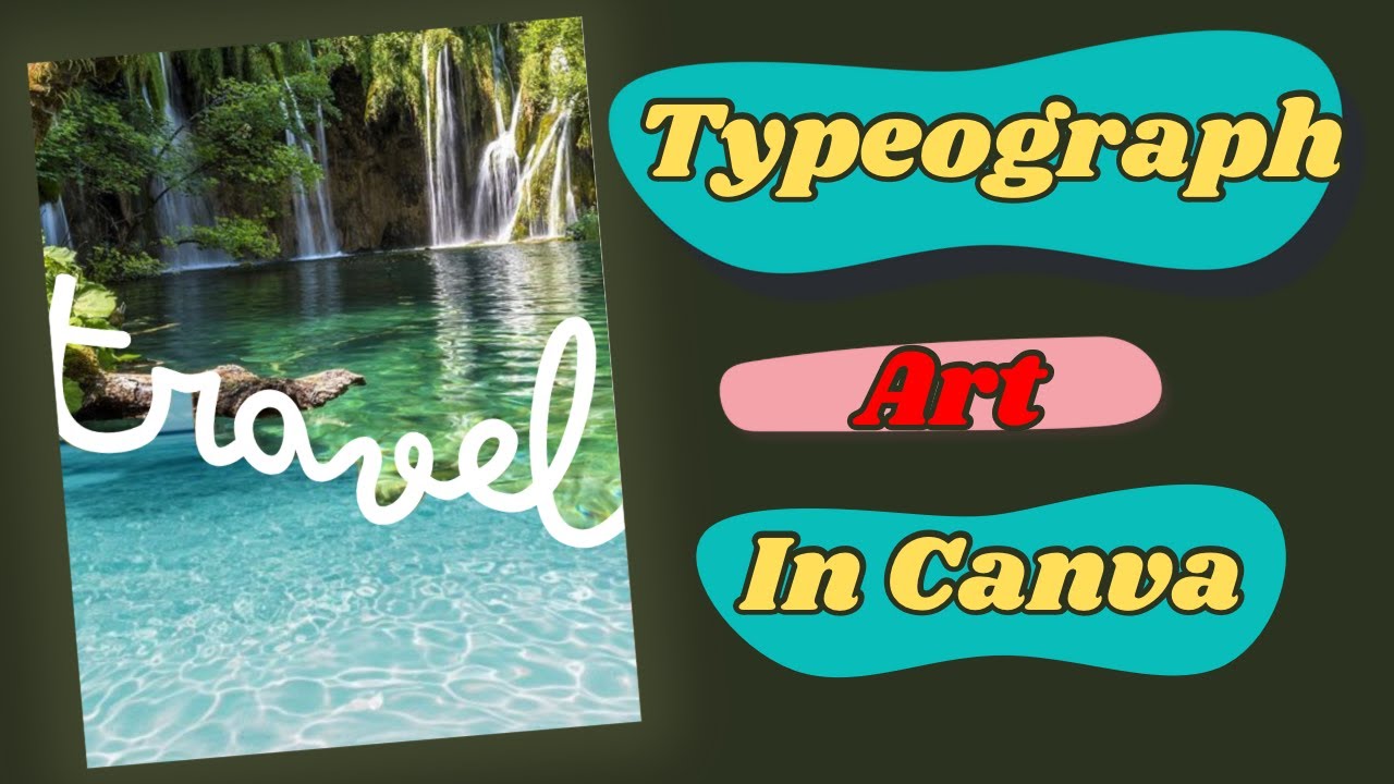 Typography Art Made Easy: Split Photos with Text Effects in Canva#CanvaTips #TypographyArt