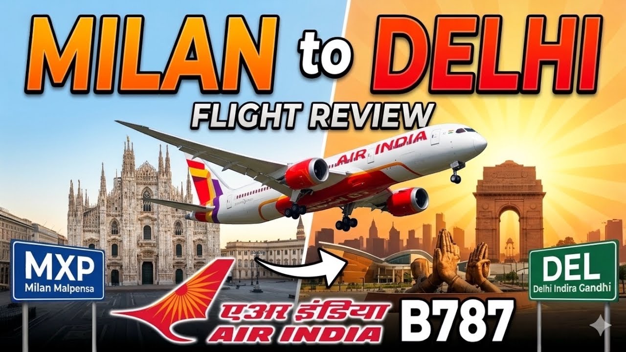 // Trip Report // Milan to Delhi on Air India 787