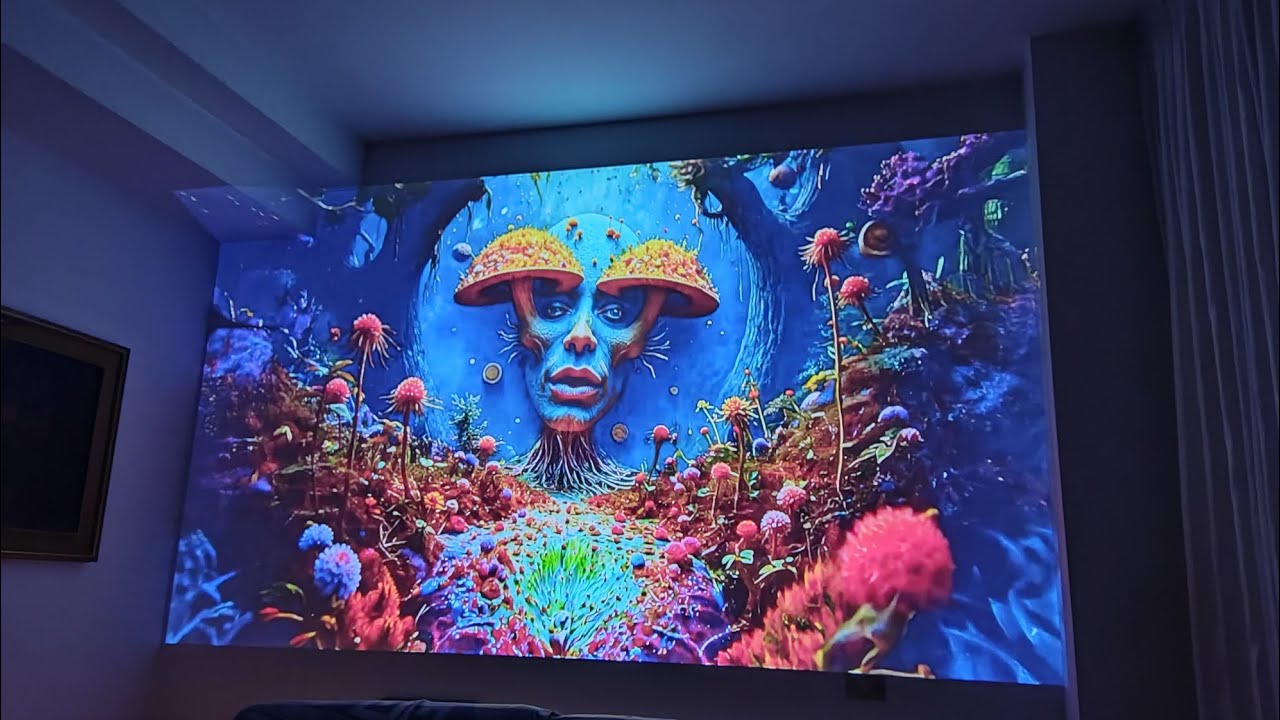 Умный проэктор XIWBSY T08 с поддержкой 4k и 8k с автофокусом😍👍