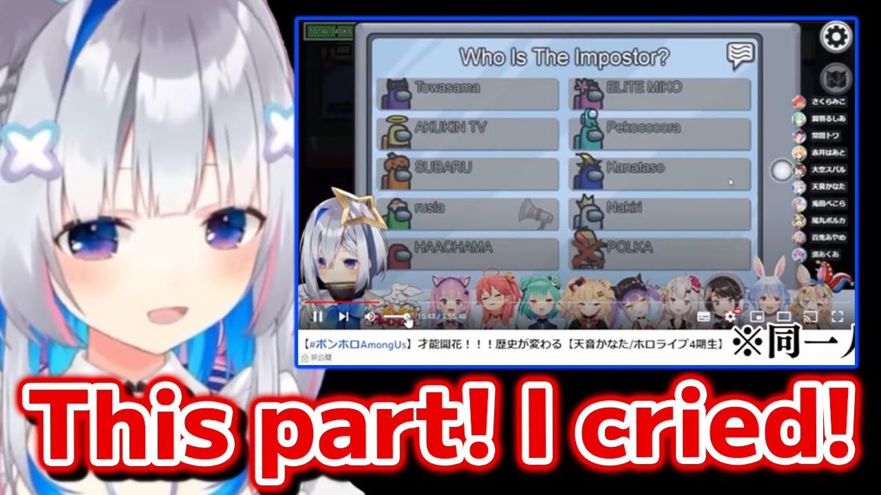 Kanata watches the moment where she cried during the stream【Hololive Eng Sub】