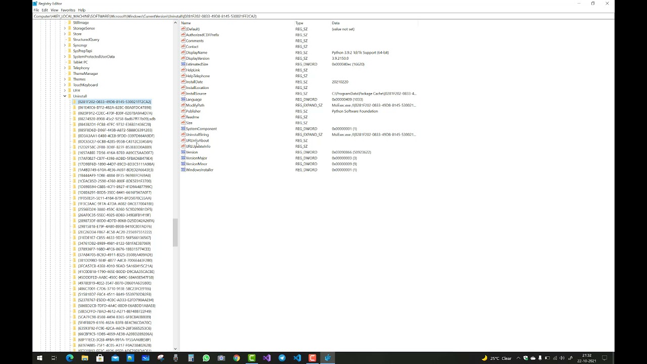 Удаление программы с помощью реестра Windows | Удаление программы