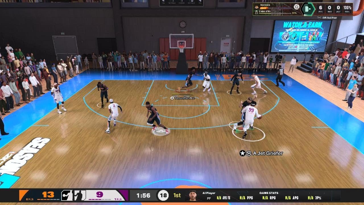 NBA 2K26 7'0 inside center paint dominantion