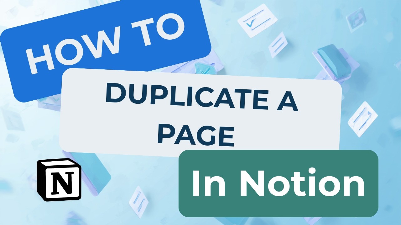 How to Duplicate a Page in Notion
