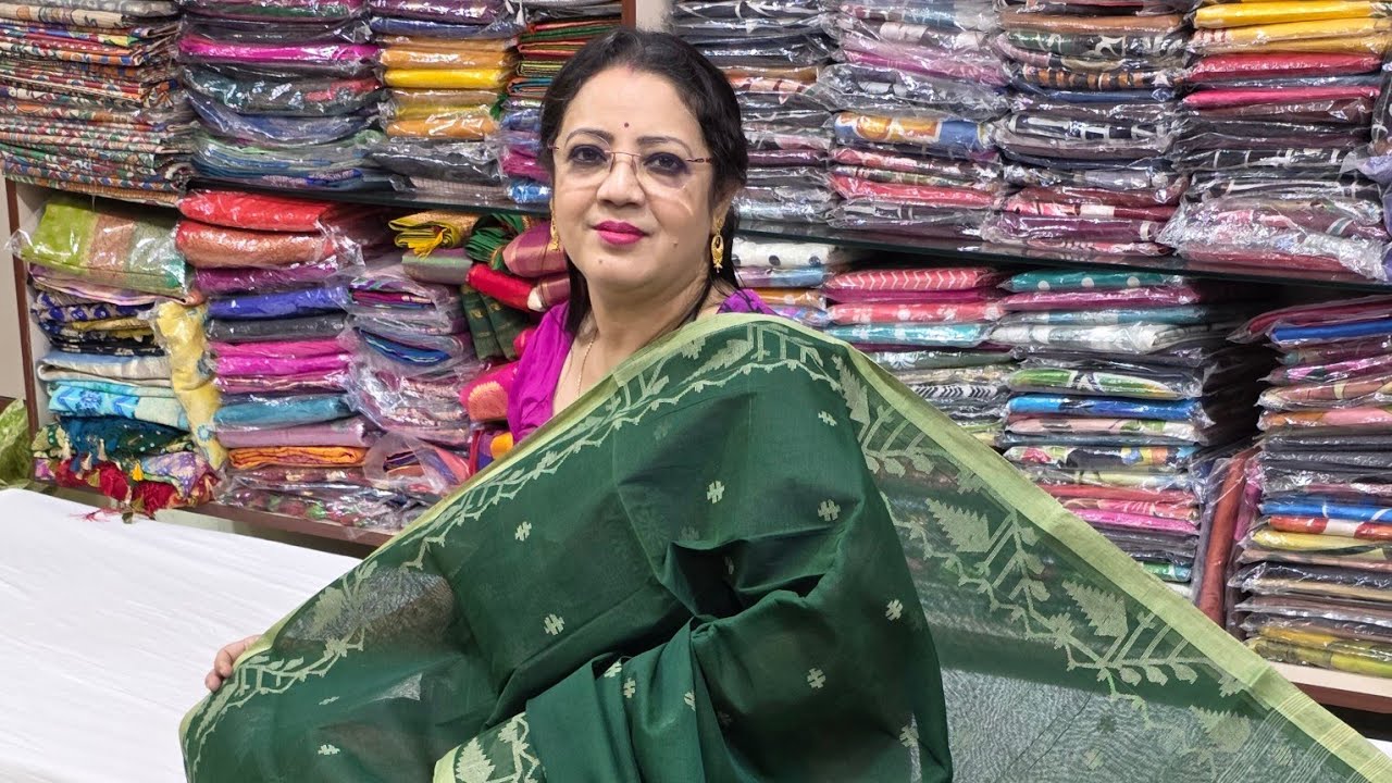15% Discount on Dhanekhali Cotton Khadi Sarees✨ WhatsApp Booking -7980938261