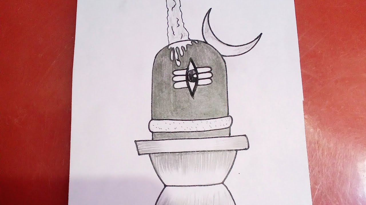 Bholenath shivling drawing🕉️🙏🏻🕉️ step by step#viralvideo #drawing #easydrawing #sketch #art #fyp
