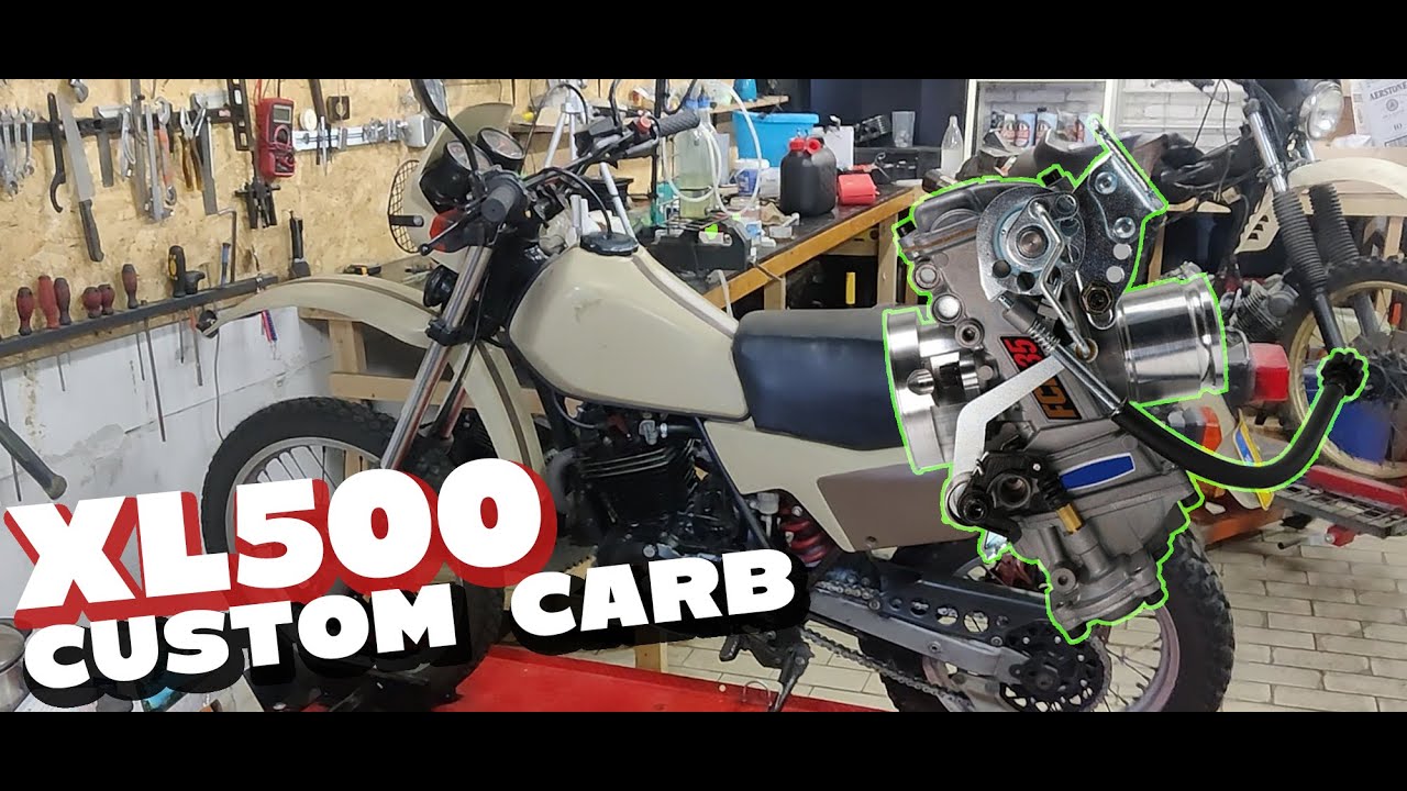 XL500R custom carb setup