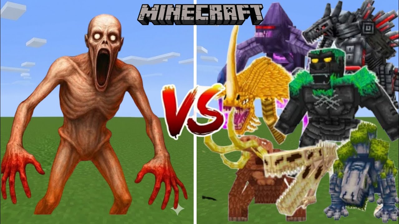 SCP 096 VS KAIJU CRAFT MOBS !!