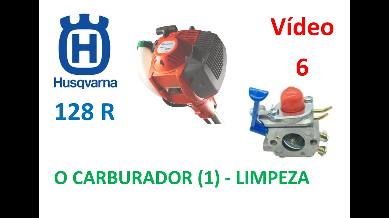 DTS - Roçadeira Husqvarna 128R - Limpeza Carburador - Vídeo 6