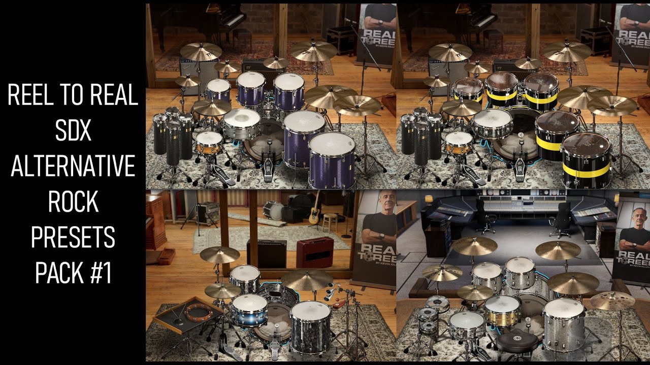 Superior Drummer 3 Real to Reel SDX Alternative Rock Presets Pack #1 (4 presets)