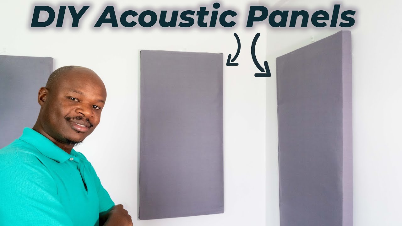 DIY acoustic panels: sound treating my home YouTube studio
