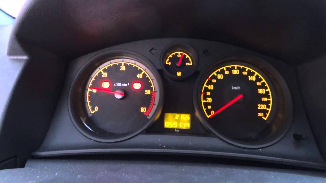 Запуск дизеля Opel Astra 1.3 cdti Cold start disel